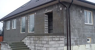 Фасад из газобетона для дома в Соликамске - Строй-Слк, качественная отделка от 2044 руб.